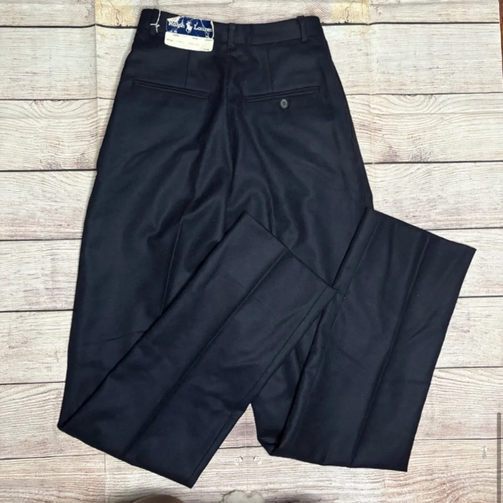 Ralph Lauren navy blue Dress Pants Tailored Wool-Blend - Picture 6 of 8